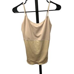 Spanx Shapewear Cami Top Beige 90% Polyester & 10% Elastane Spaghetti Straps Siz